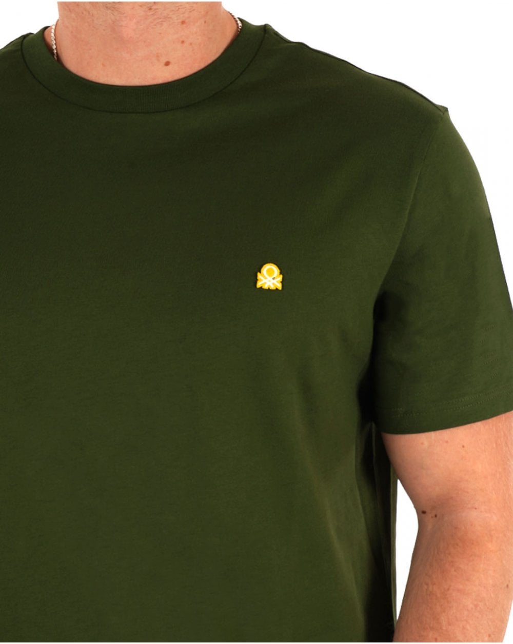 Benetton Small Logo T-shirt Dark Forest