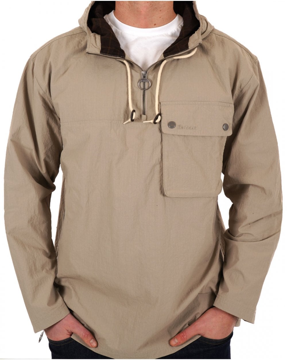 Barbour Durham Hooded OH Jacket Concrete