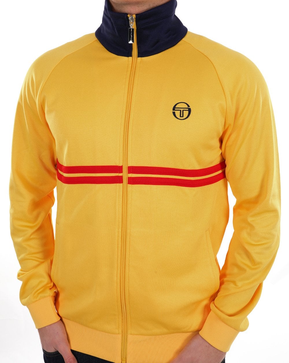 Sergio Tacchini Dallas Track Top Yellow Navy