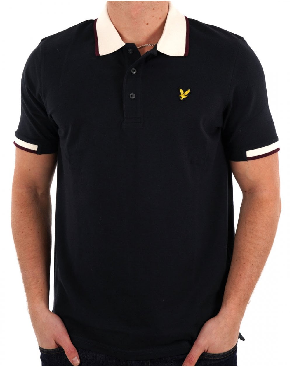 Lyle & Scott Tipped Polo Shirt Navy