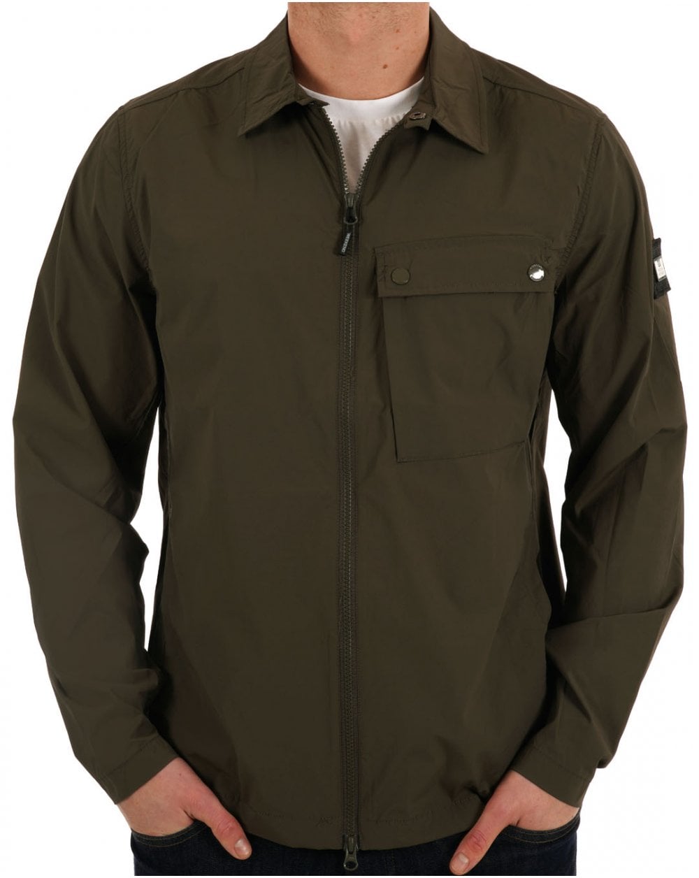 Weekend Offender Southbank Overshirt Khaki Green