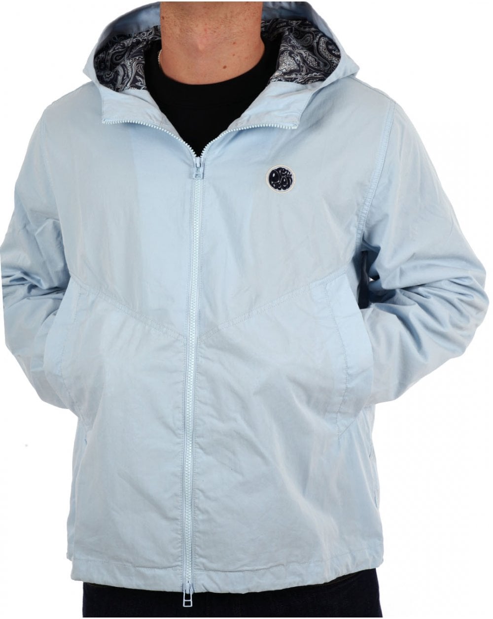 Pretty Green Feltham Hooded Jacket Light Blue
