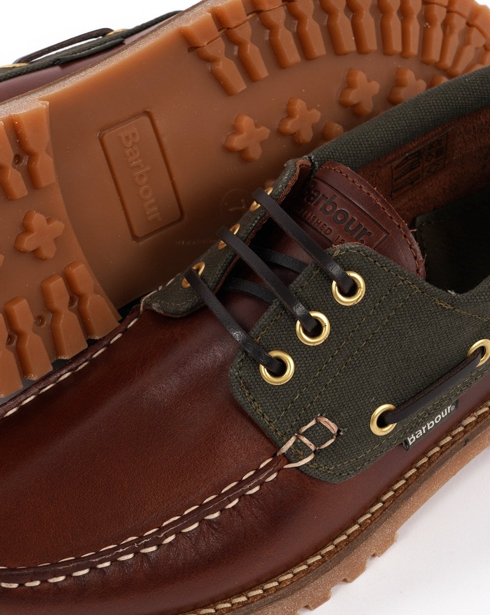 Barbour Deck Boat Shoe Mahogany