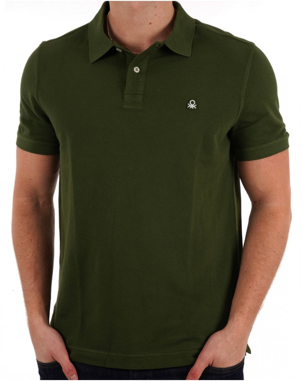 Benetton Polo Shirt Dark Forest