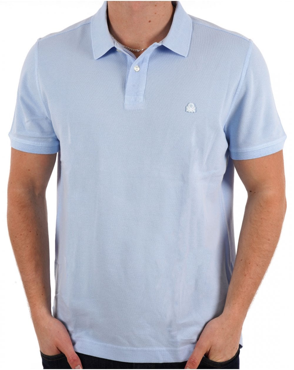 Benetton Polo Shirt Sky