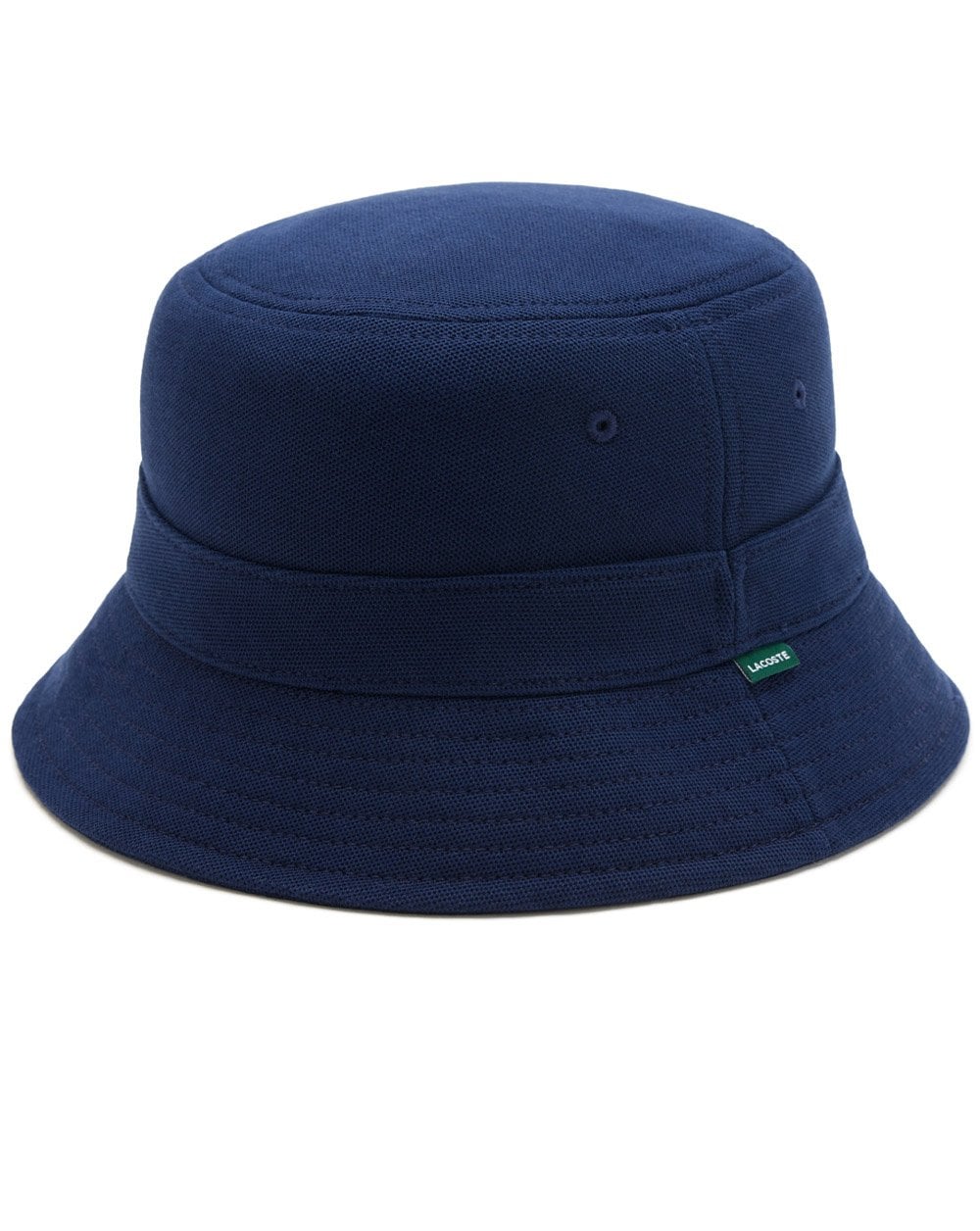 Lacoste Pique Cotton Bucket Hat Navy