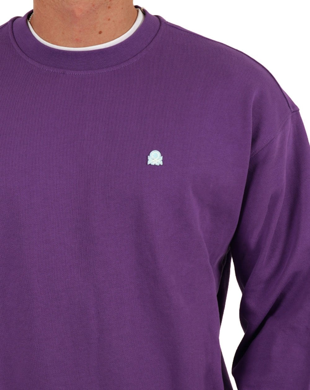 Benetton Logo Sweatshirt Purple Iris