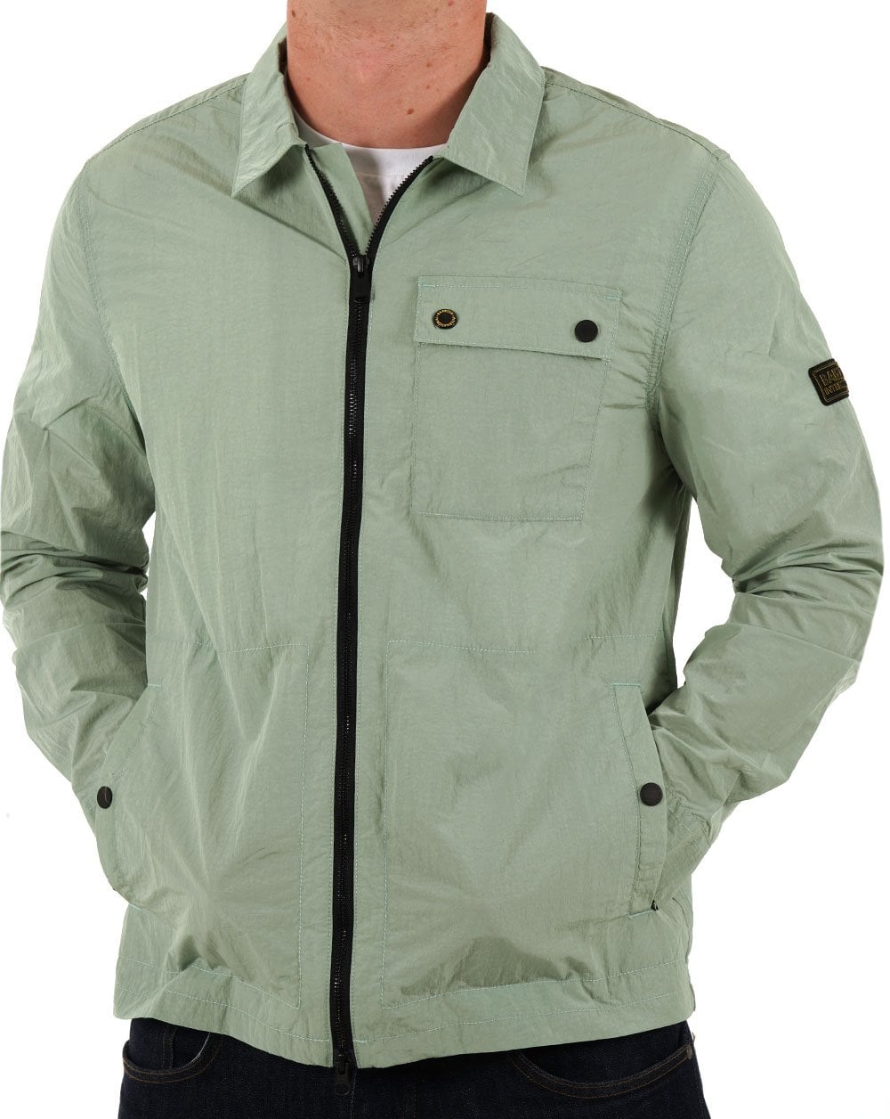 Barbour International Inline Overshirt Granite Green