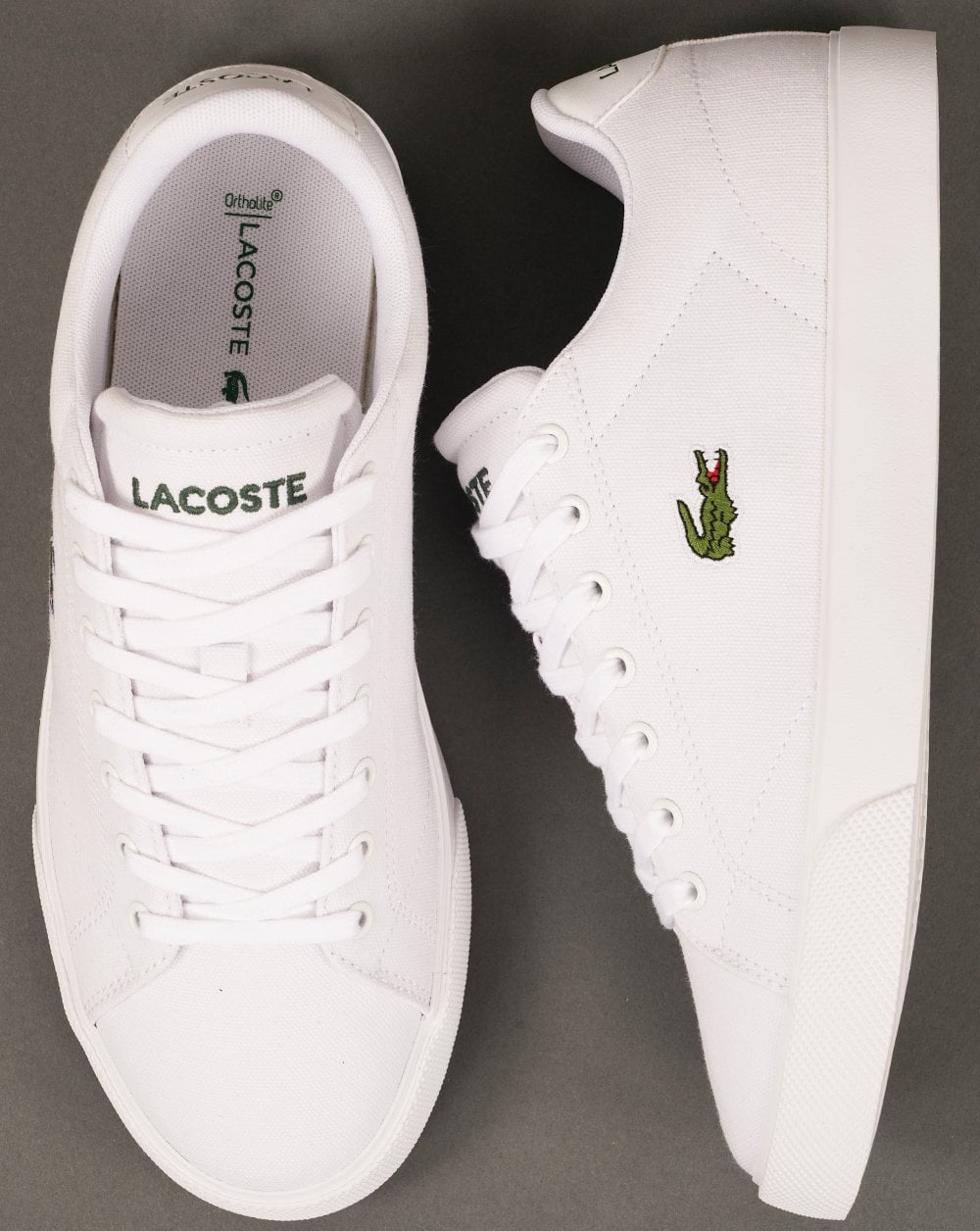 Lacoste Lerond Set Canvas Trainers White