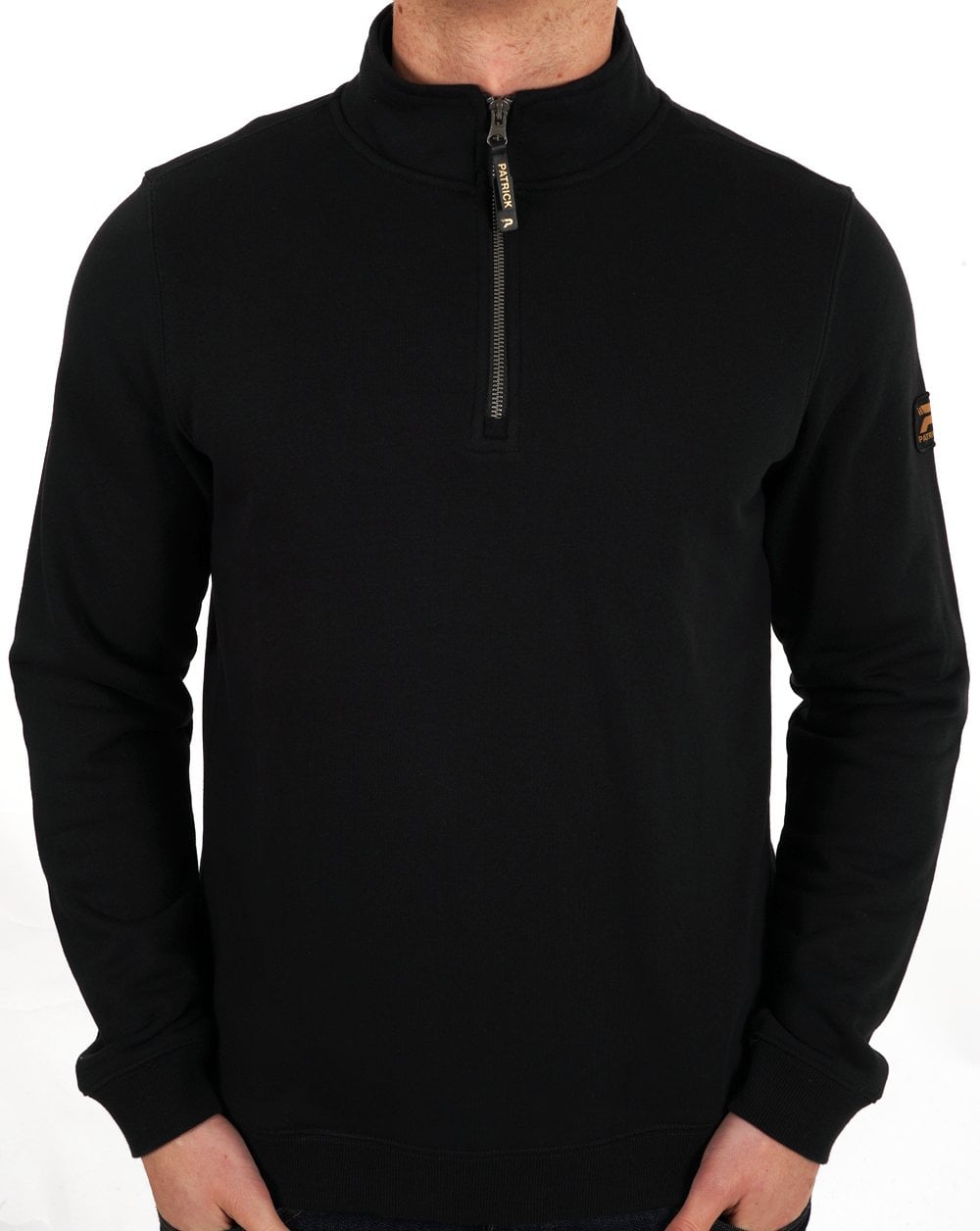 Patrick Harlem 1/4 Zip Sweat Black
