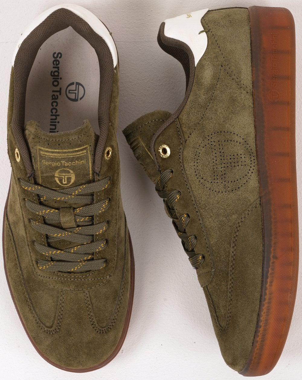Sergio Tacchini Taormina Suede Trainers Khaki