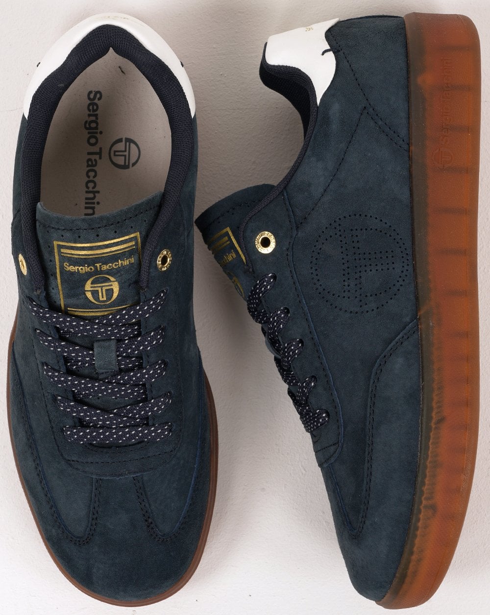 Sergio Tacchini Taormina Suede Trainers Navy