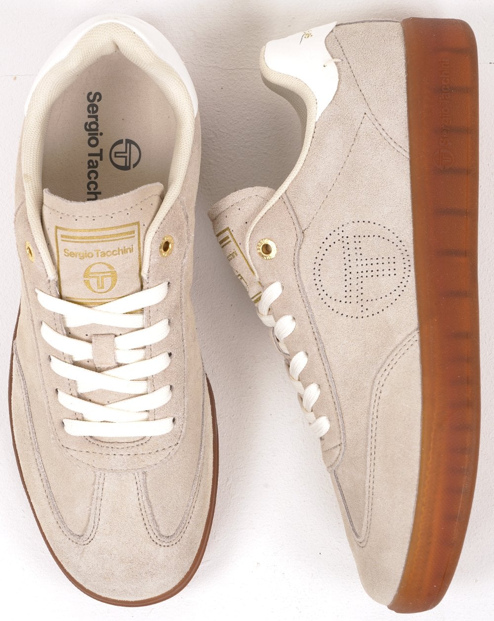 Sergio Tacchini Taormina Suede Trainers Light sand