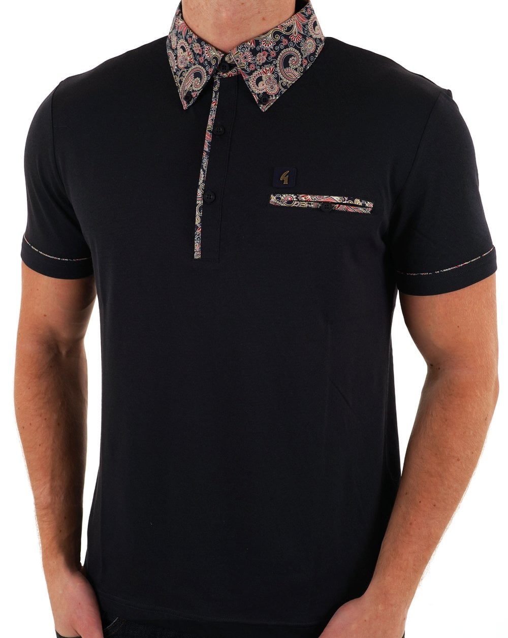 Gabicci Vintage Mooreland Polo Shirt Navy