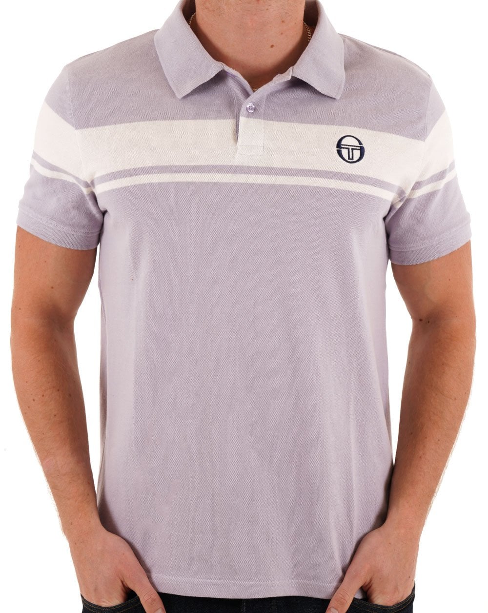 Sergio Tacchini Young Line Polo Shirt Thistle/Gardenia