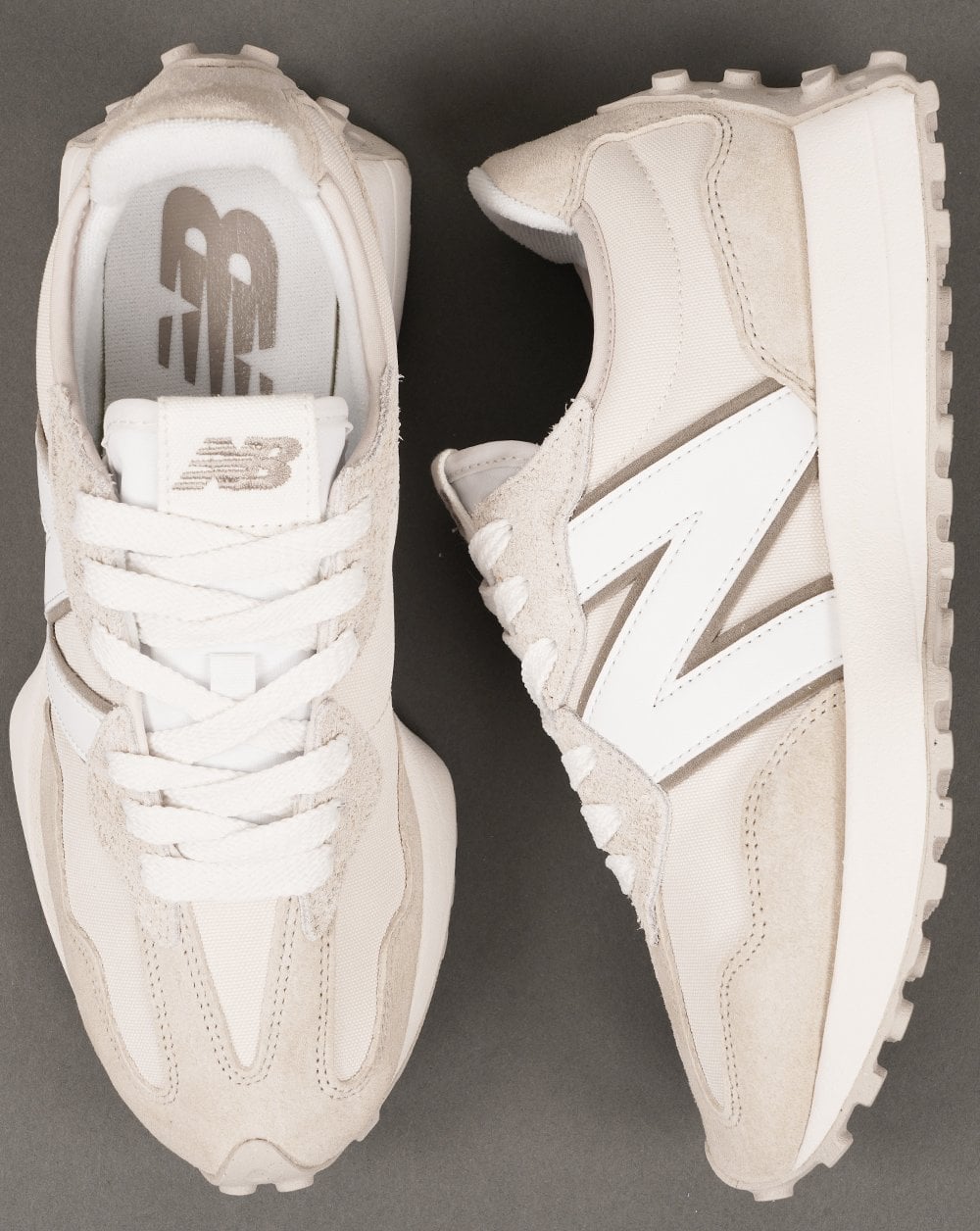 New Balance 327 Trainer Timberwolf/White