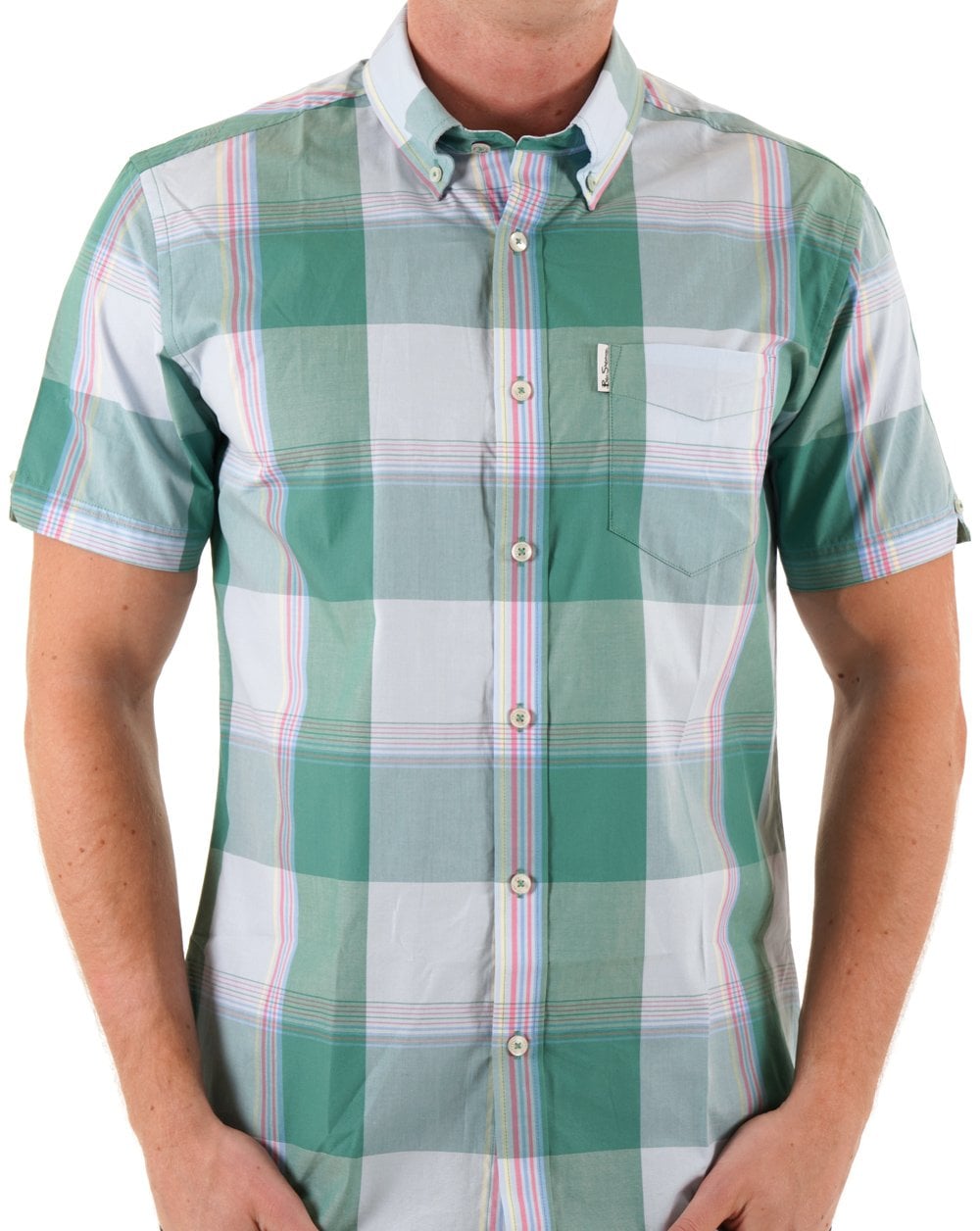 Ben Sherman Overcheck Shirt Forest