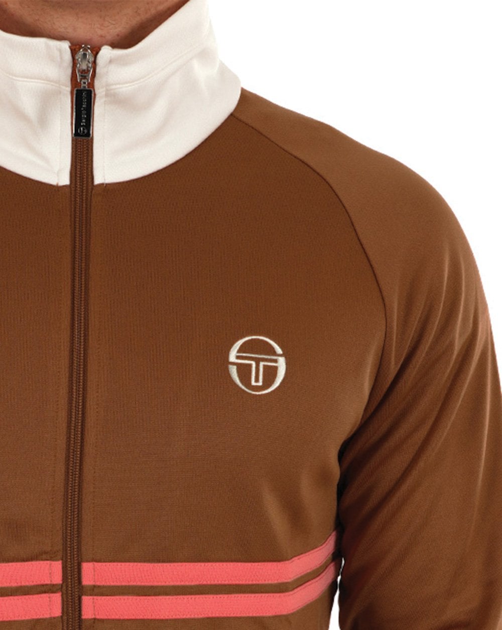 Sergio Tacchini Dallas Track Top Mocha Gardenia