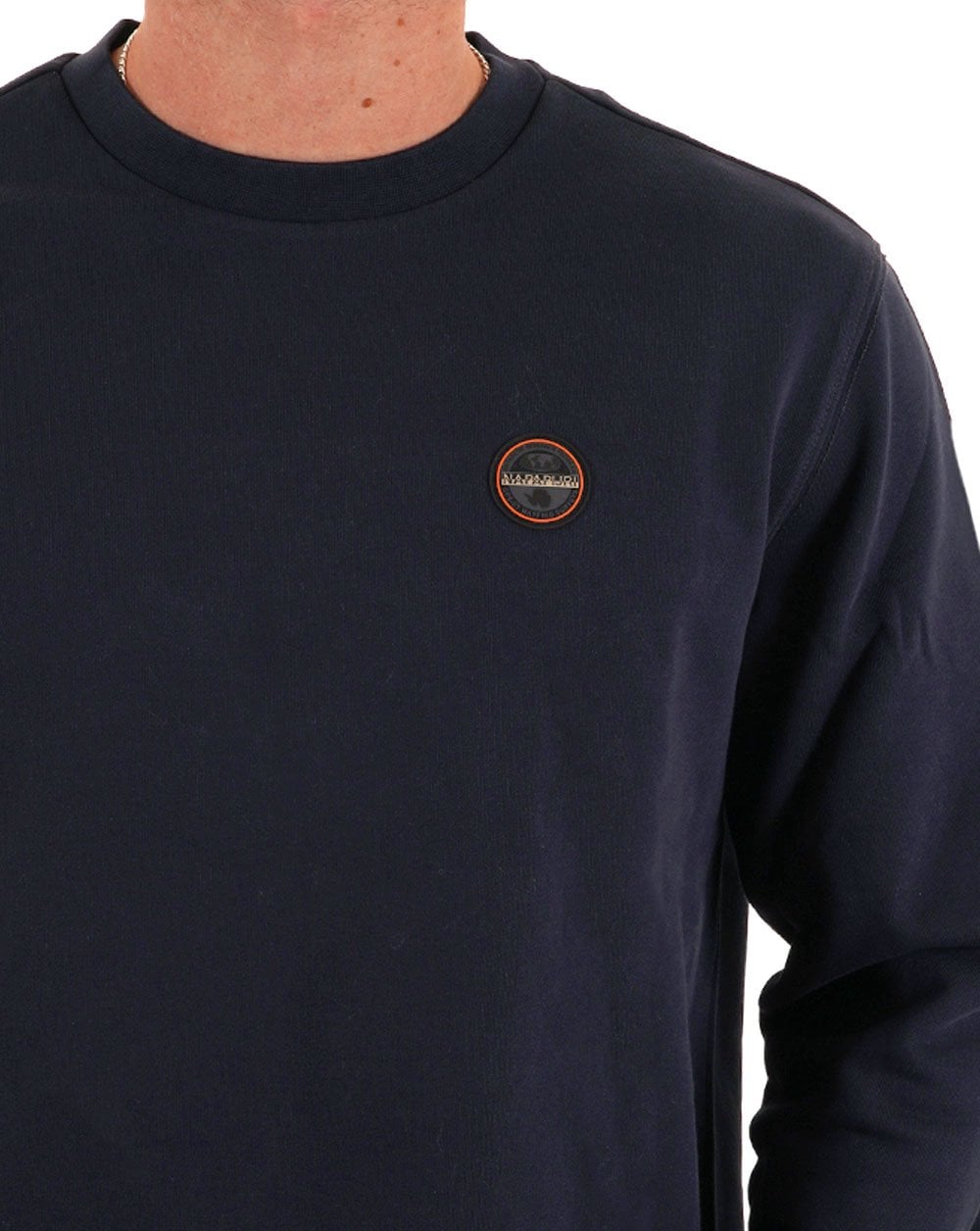 Napapijri Badge Summer Crew Sweat Navy Blue
