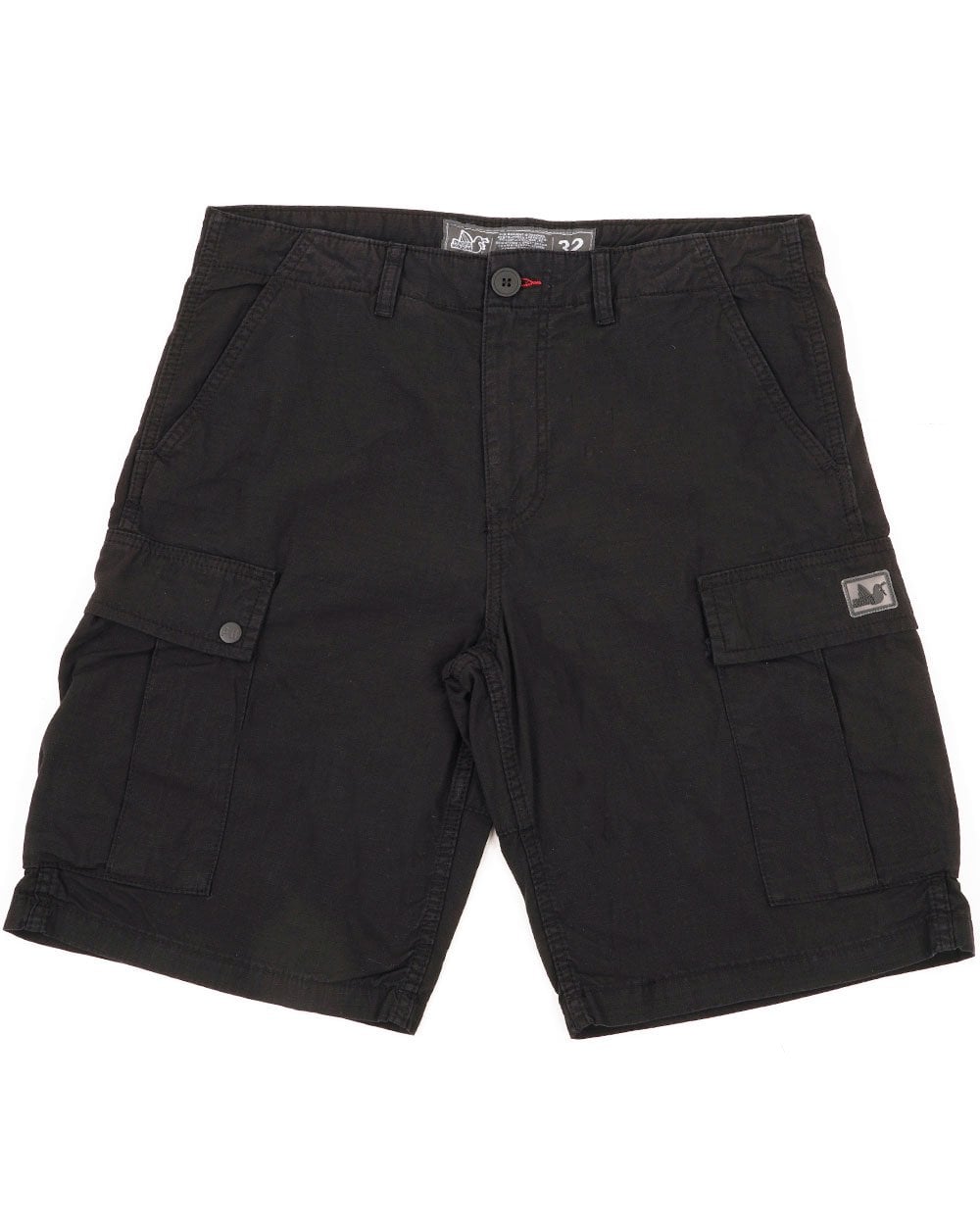 Peaceful Hooligan Container Cargo Shorts Black - 80s Casual