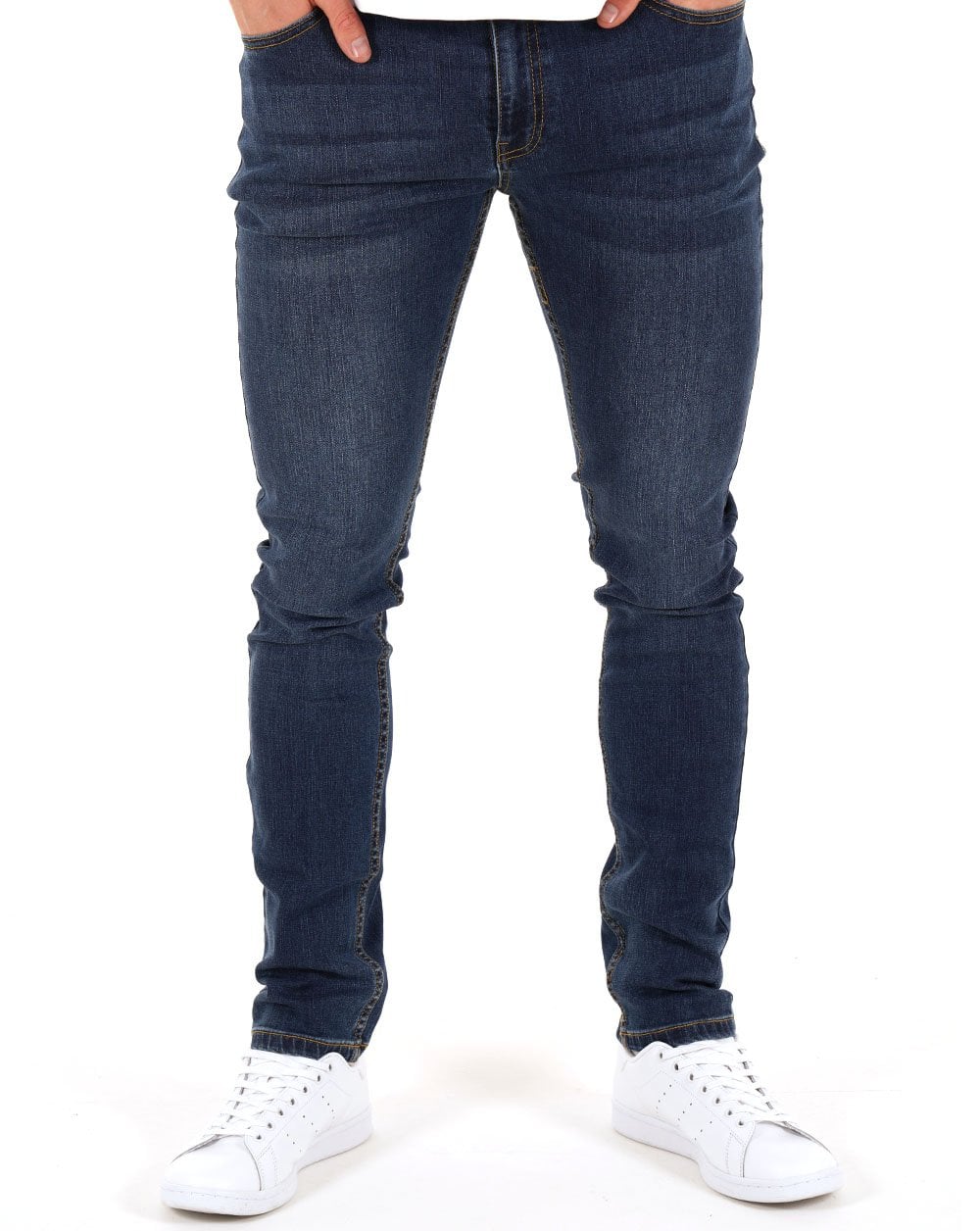 Farah Drake Slim Fit Jeans Mid Denim