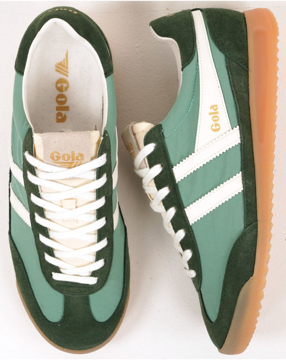 Gola Women's Firefly Trainers Green Mist / Evergreen / Off White