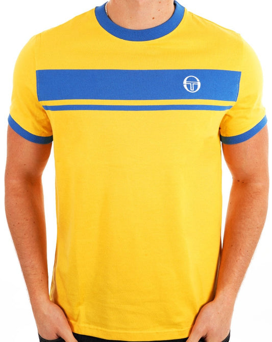 Sergio Tacchini Sergio Tacchini Masters T Shirt Yellow/Blue