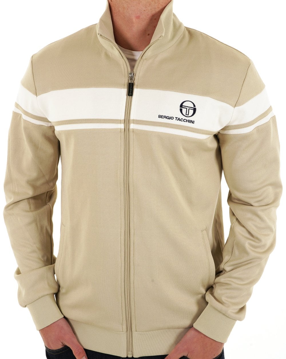 Sergio Tacchini Masters Track Top Stone/Gardenia