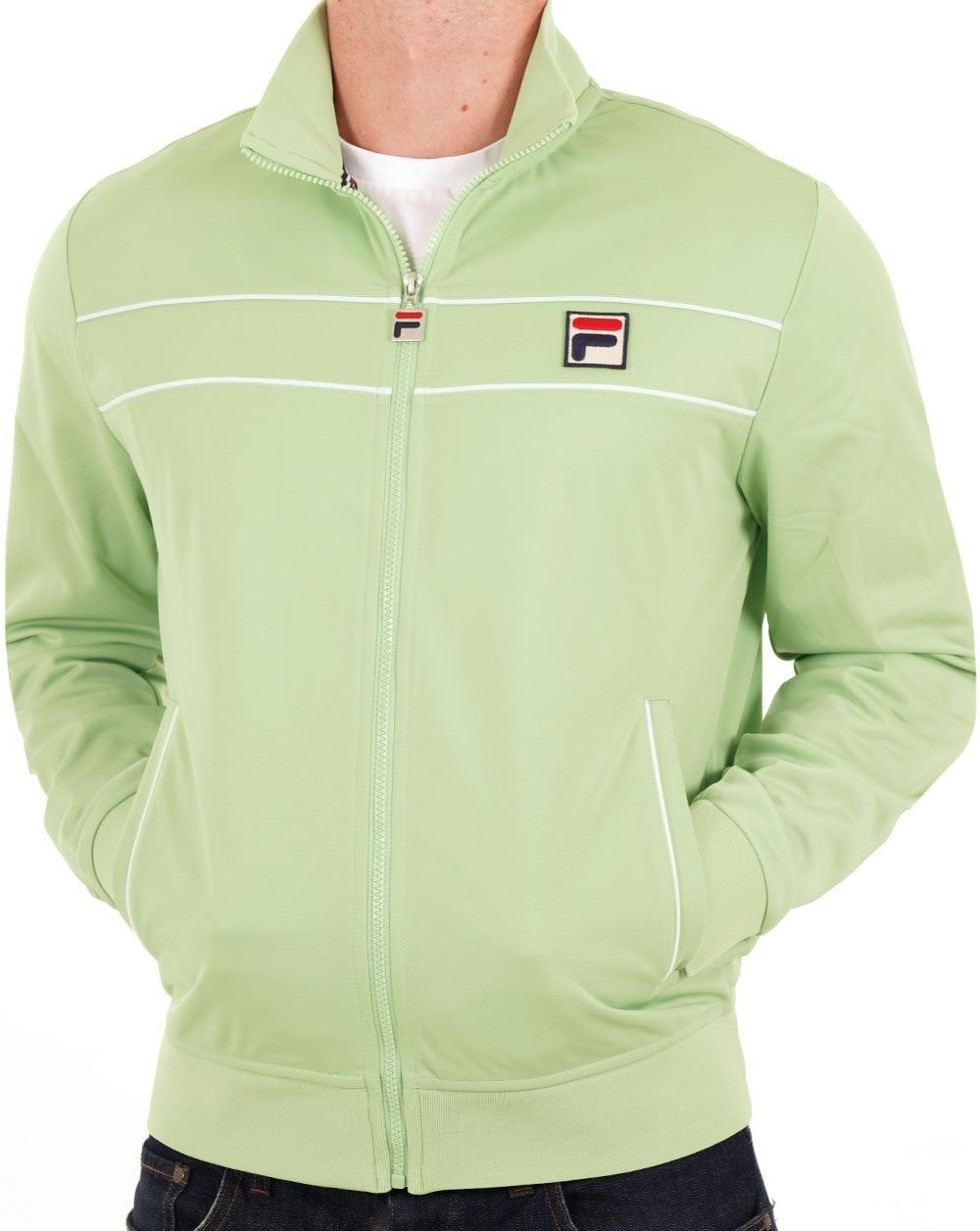Fila Vintage Tris Track Top Soft Green