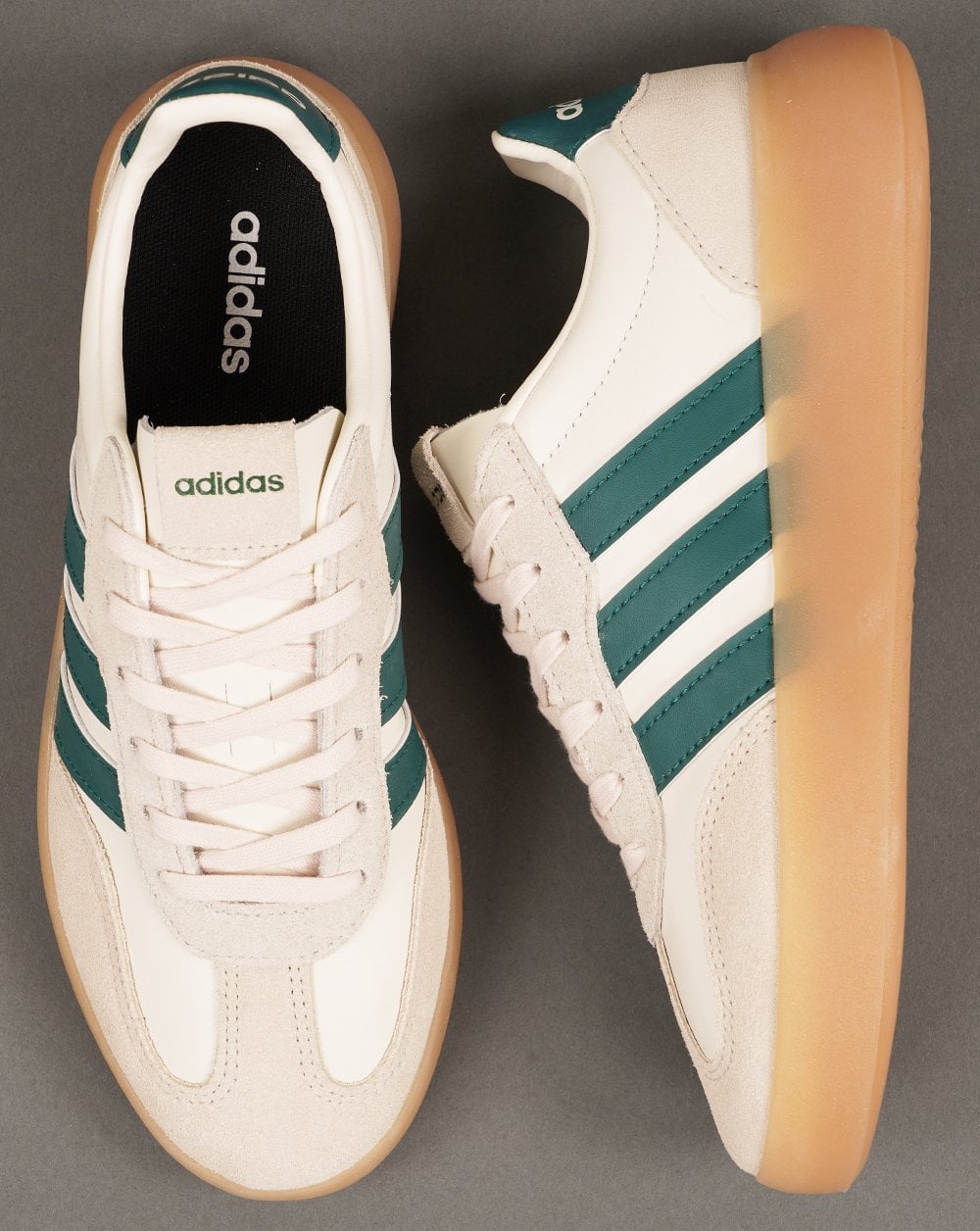 Adidas Barreda Lux Trainers Off White Green Gum