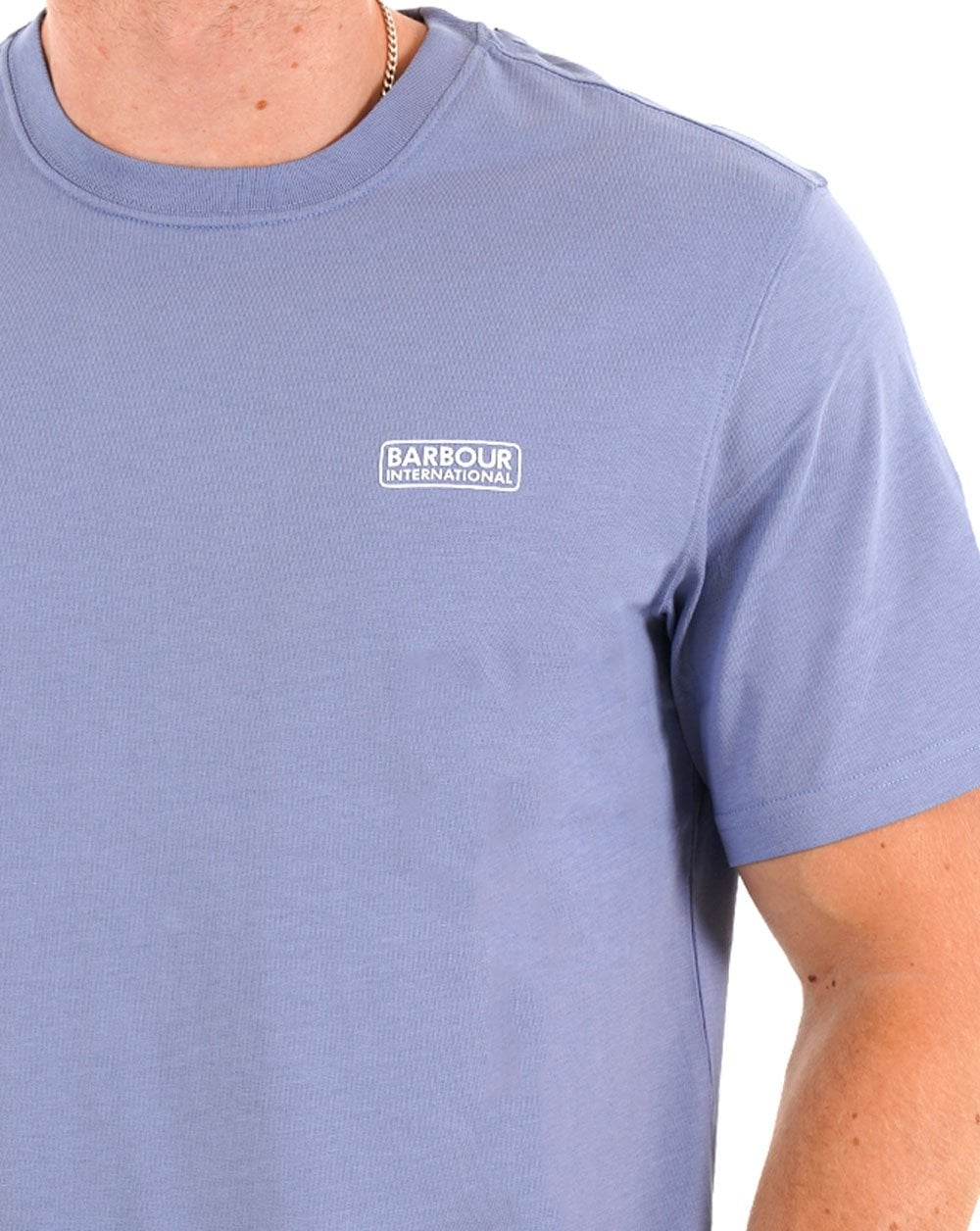 Barbour International Small Logo T-shirt Manor Blue