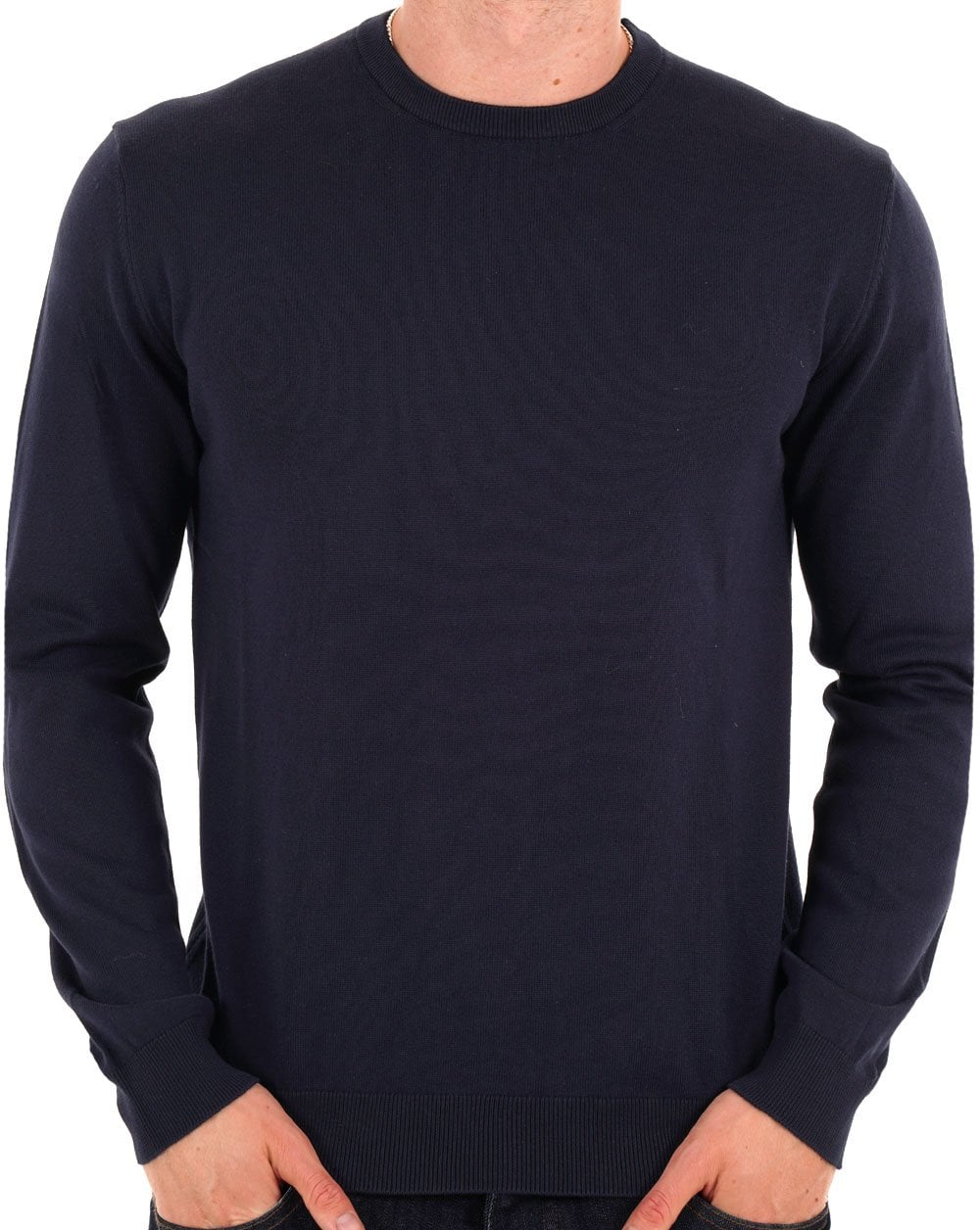Benetton Fine Cotton Jumper Navy