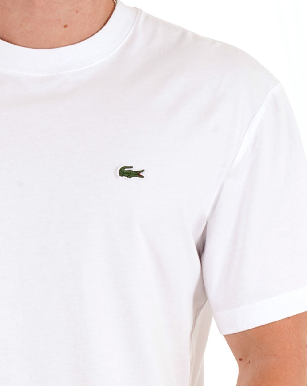 Lacoste Classic Fit Cotton Jersey T Shirt White