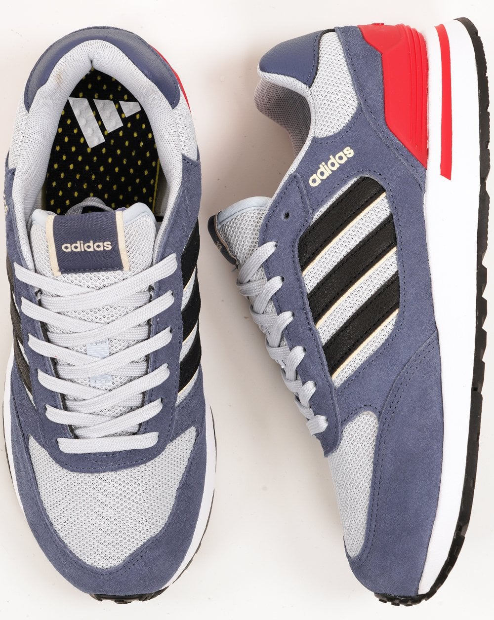 Adidas Run 80s Trainers Mist Blue - Black