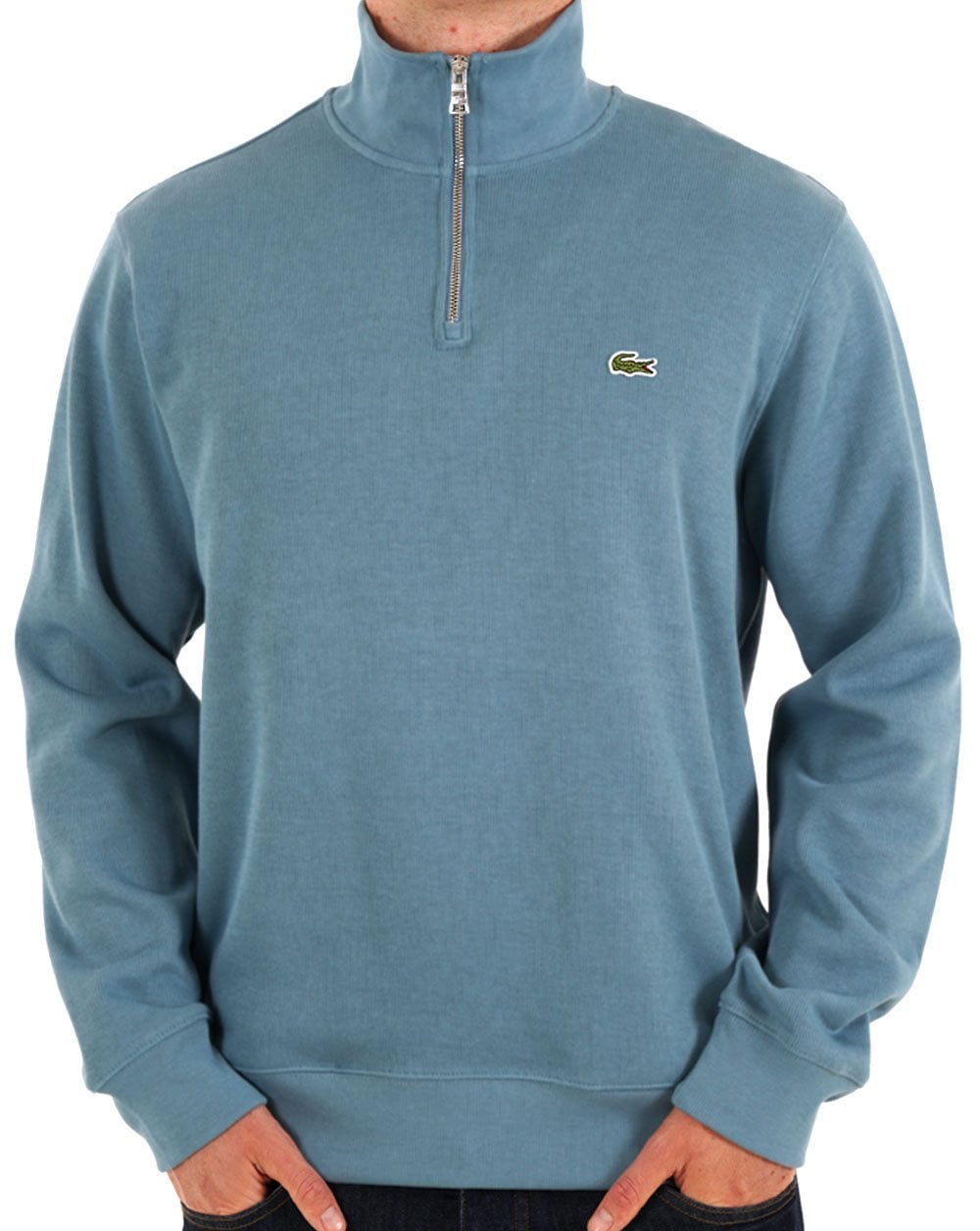 Lacoste Half Zip Sweatshirt Limestone Blue