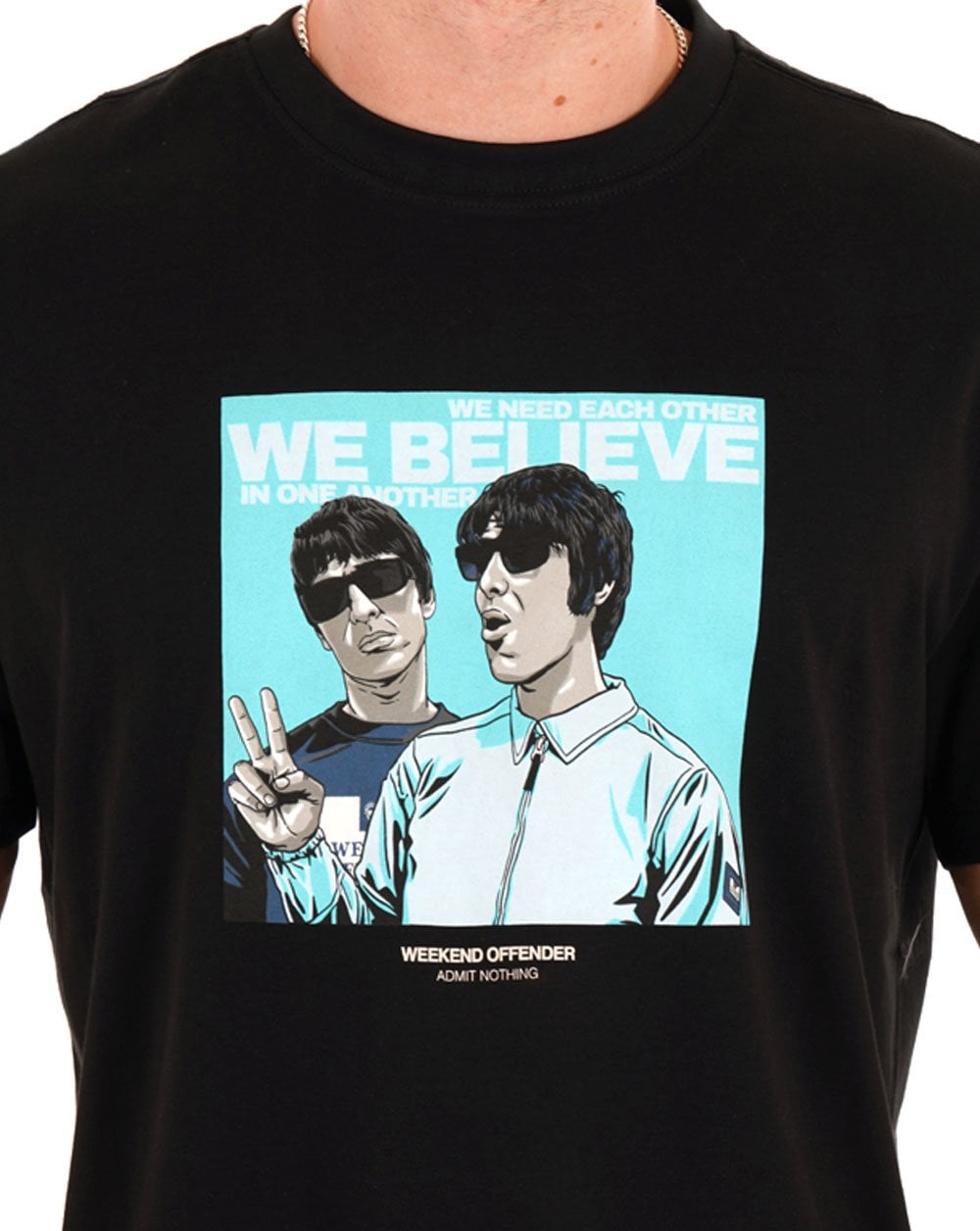 Weekend Offender Believe T Shirt Black