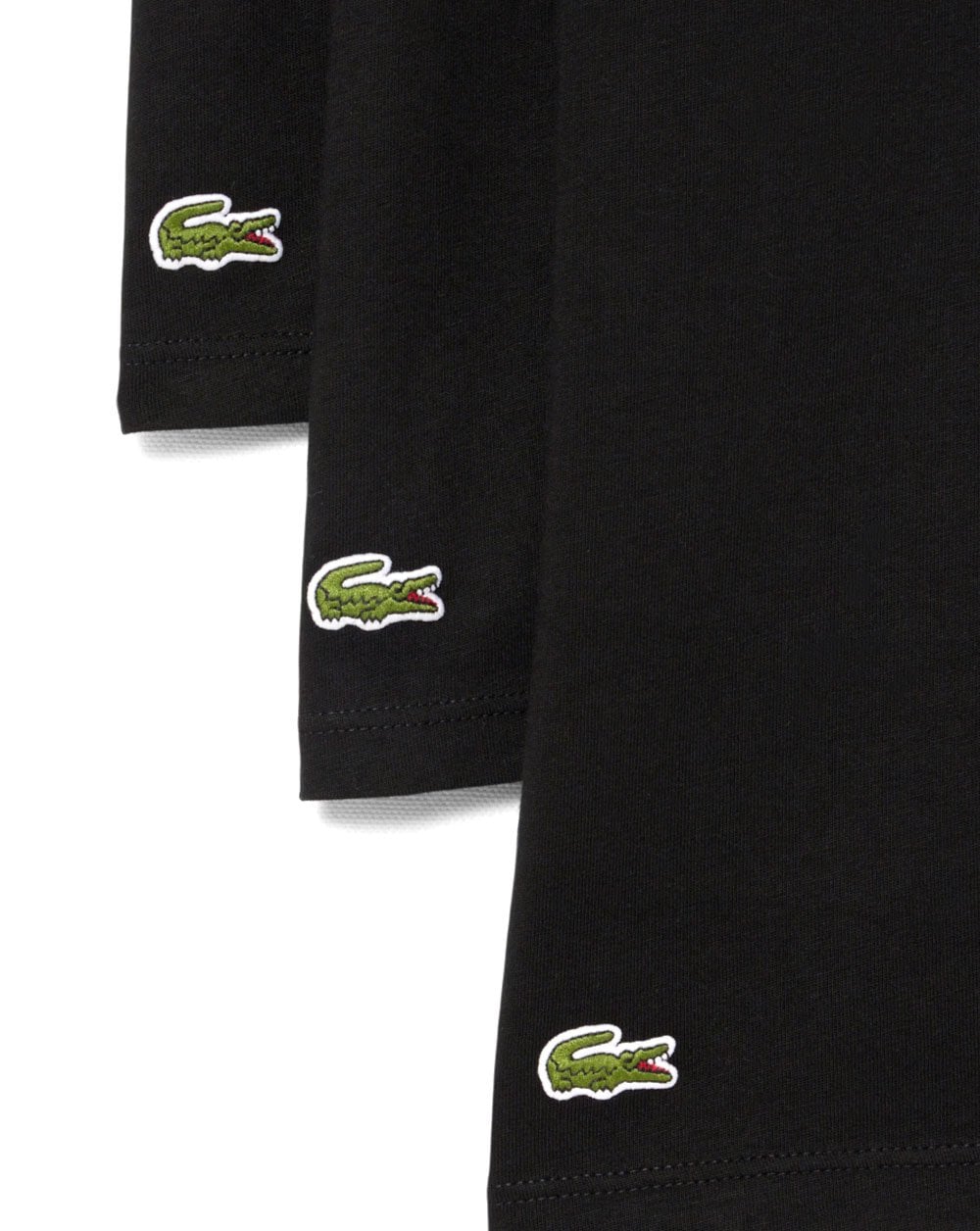 Lacoste Triple Pack Lounge T-Shirts Black