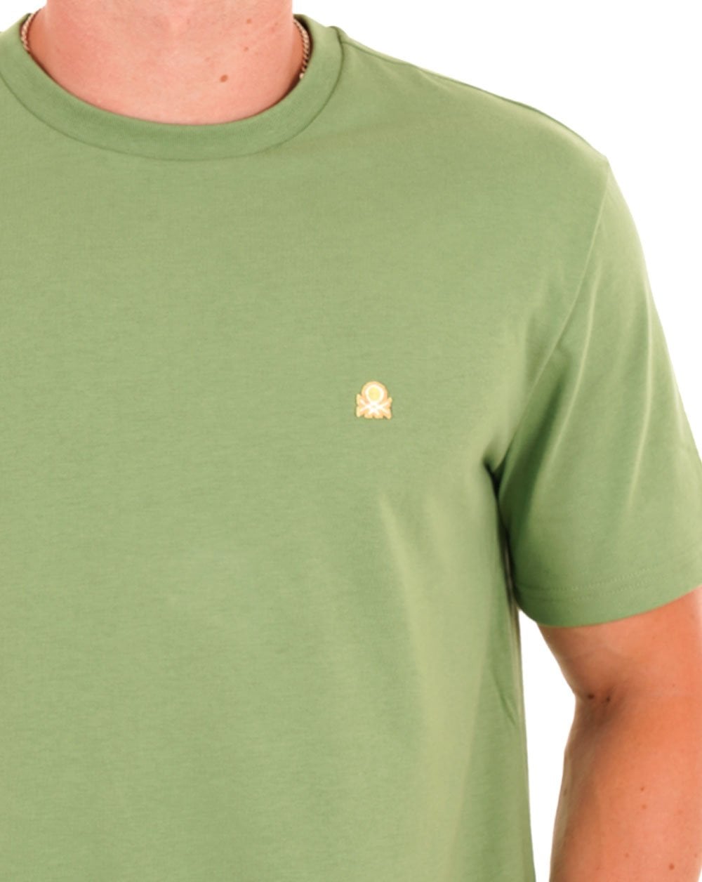 Benetton Small Logo T-shirt Sage
