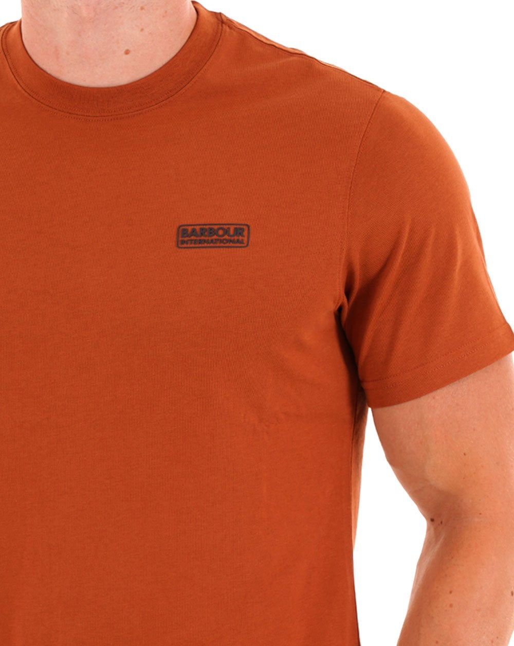 Barbour International Small Logo T-shirt Dark Ginger
