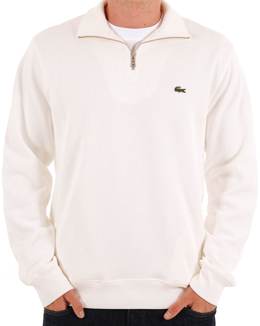 Lacoste Half Zip Sweatshirt Flour
