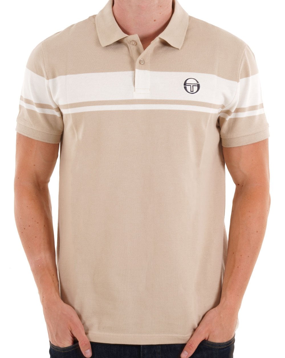 Sergio Tacchini Young Line Polo Shirt Stone/Gardenia
