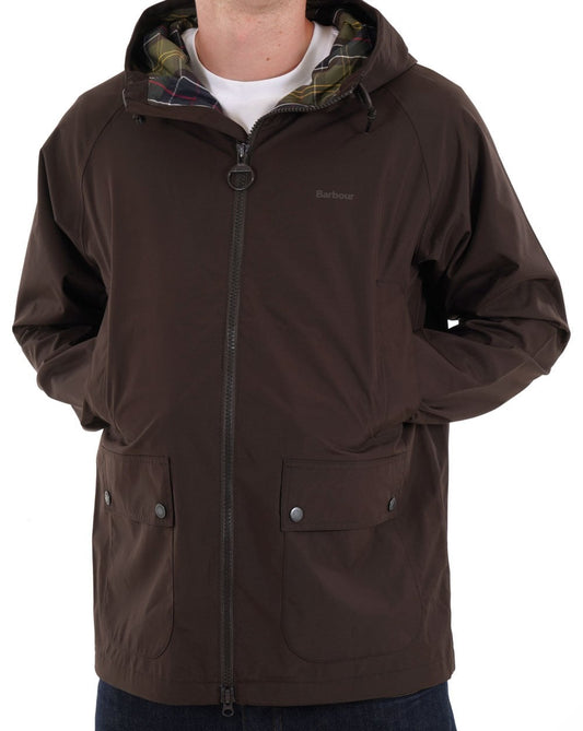 Barbour Barbour Domus Waterproof Jacket Black Oak