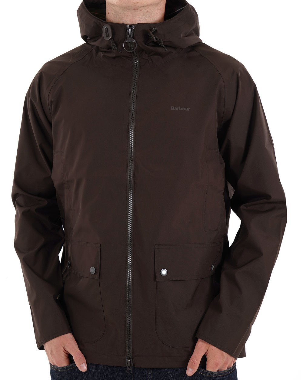 Barbour Domus Waterproof Jacket Black Oak