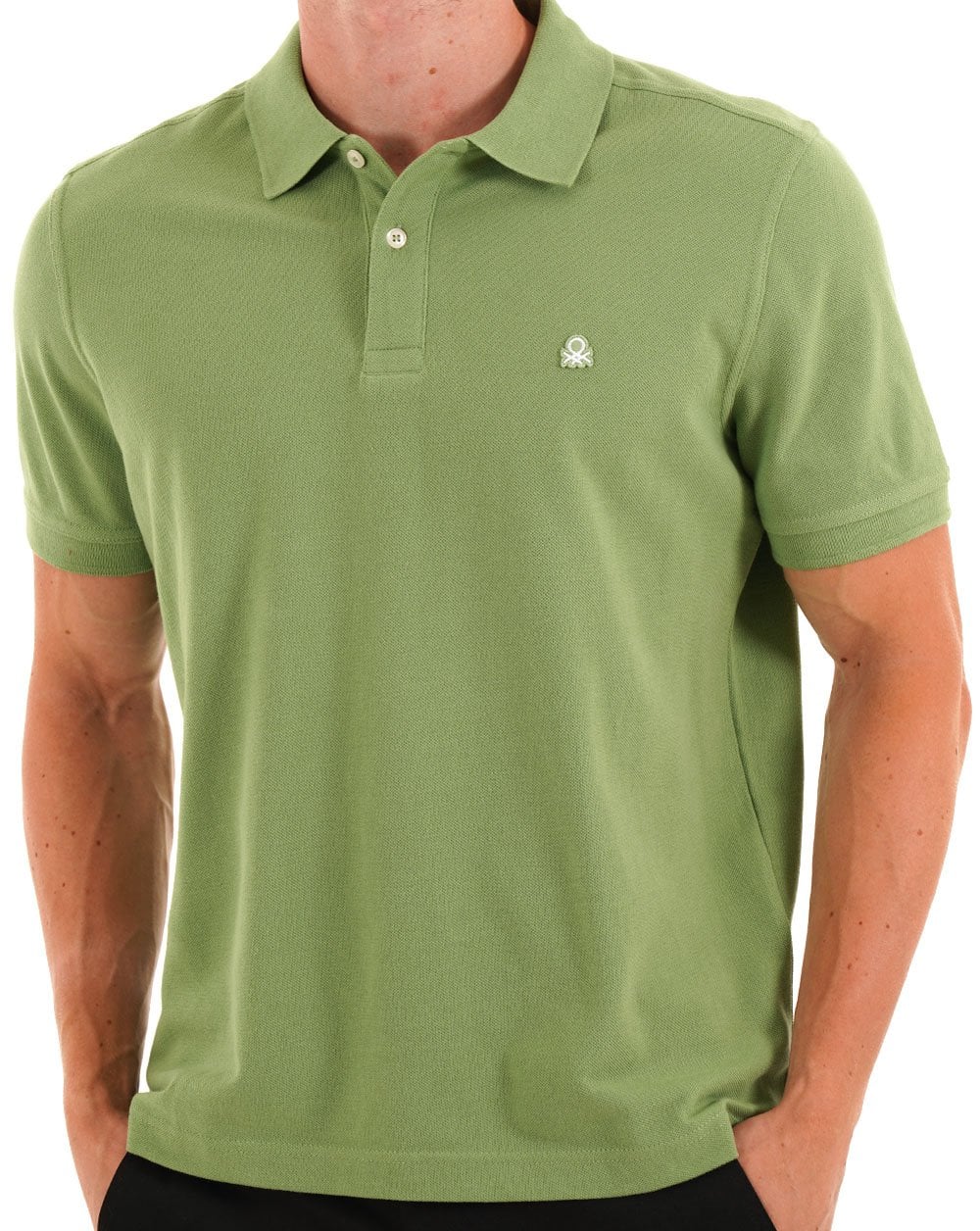 Benetton Polo Shirt Soft Green