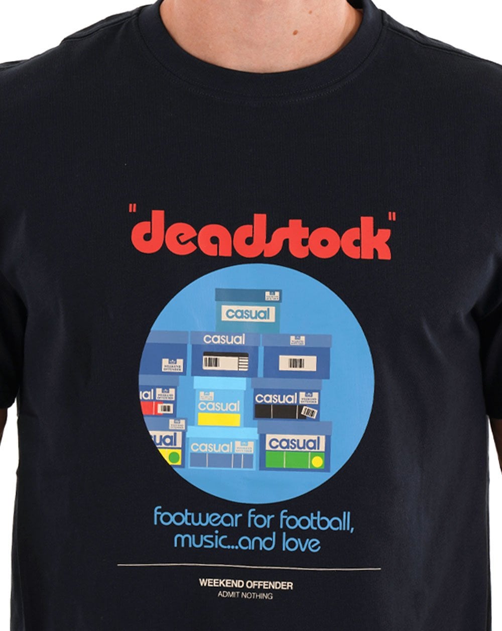 Weekend Offender Deadstock T Shirt Navy
