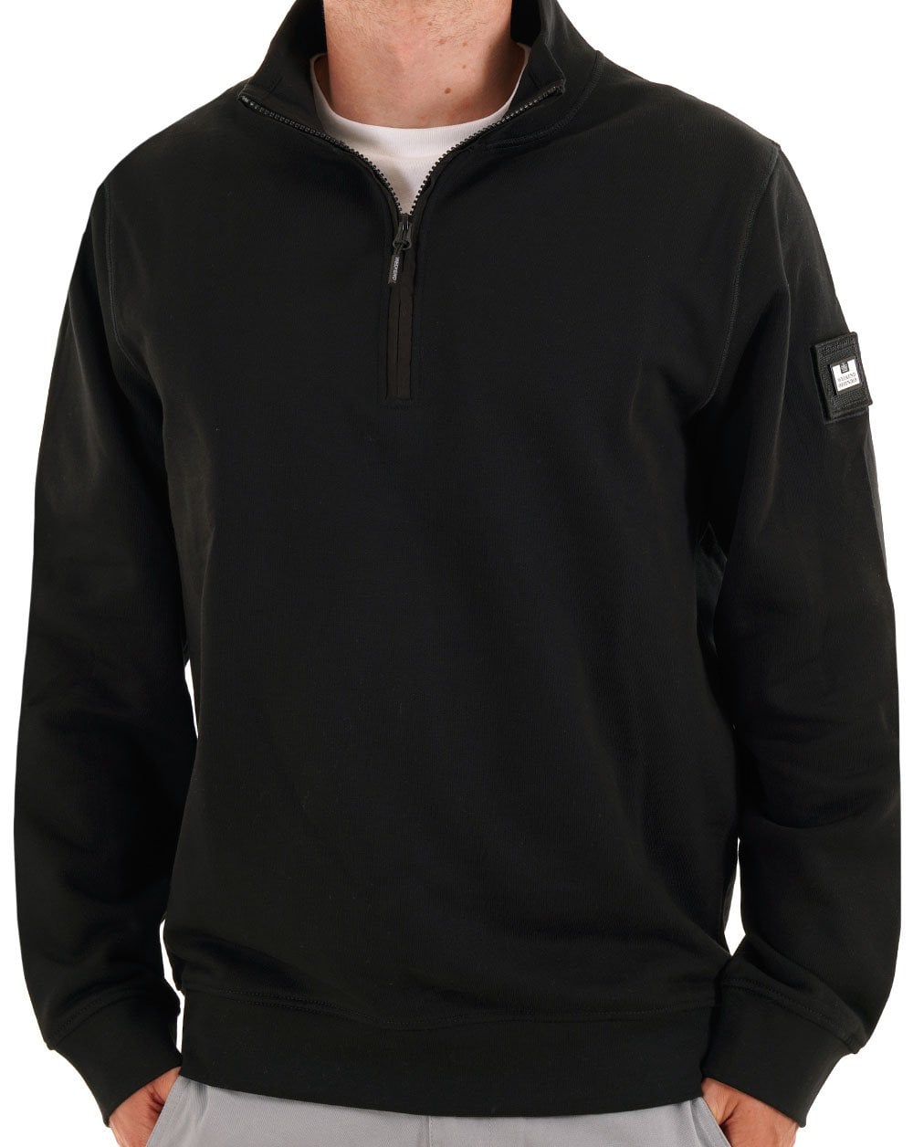Weekend Offender Kraviz 1/2 Zip Sweat Black