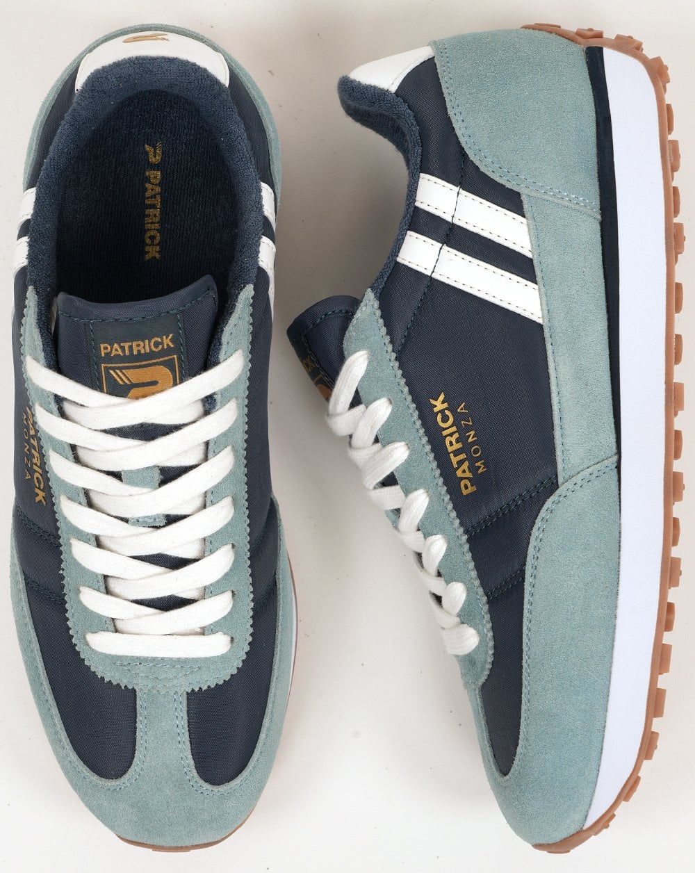 Patrick Monza Trainers Contrast Blue / White