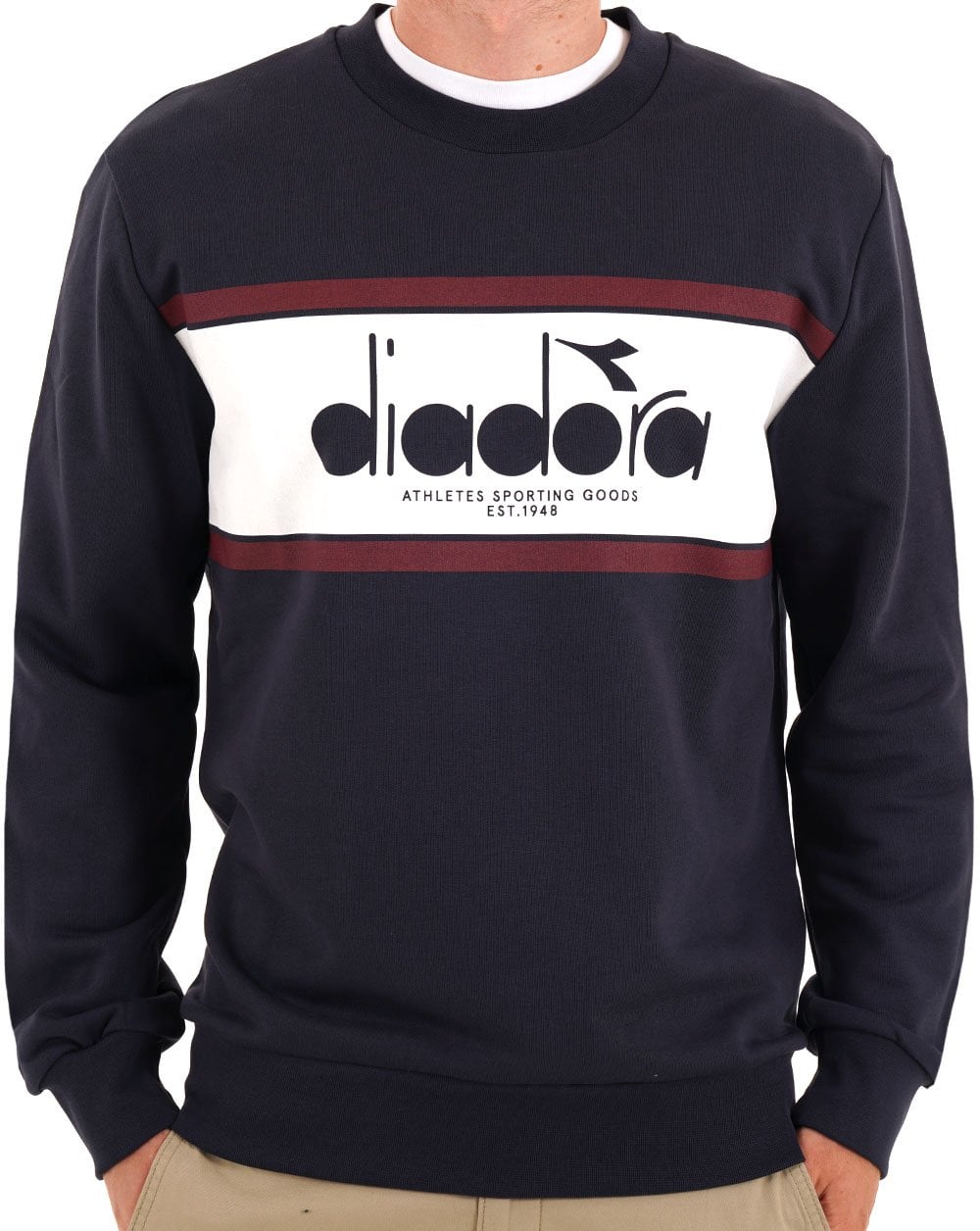 Diadora Logo Crew Sweatshirt Navy