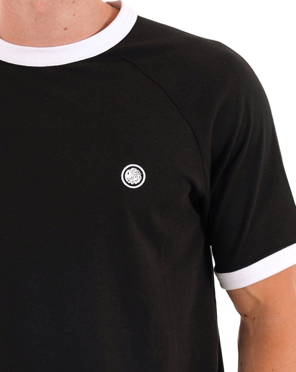 Pretty Green Boston Ringer Tee Black