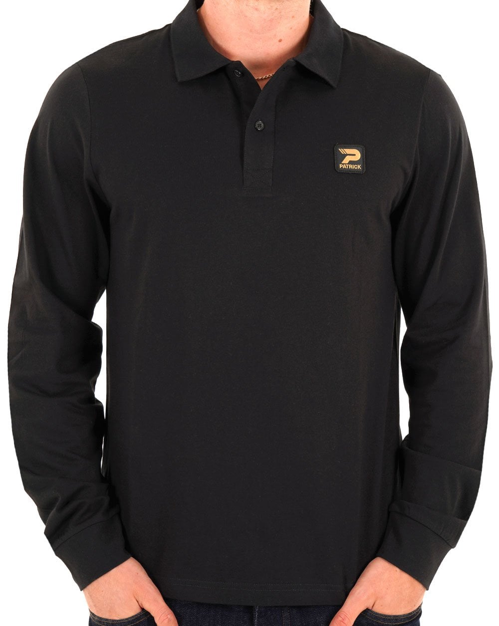 Patrick Luca LS Polo Shirt Black